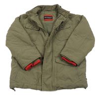 Khaki šusťáková zimní bunda M&S