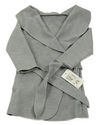 Nové - Světlešedý flaušový kabát 