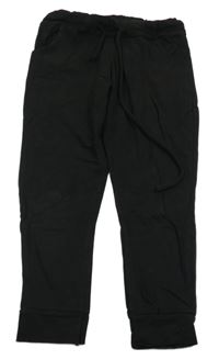 Černé capri lehké tepláky 