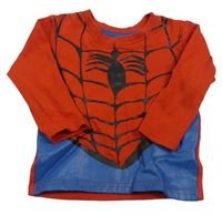 Červeno-modré triko s pavučinou- Spiderman Marvel