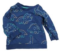 Tmavomodrá mikina s dinosaury Mothercare