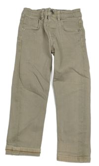 Béžovošedé skinny rifle Zara