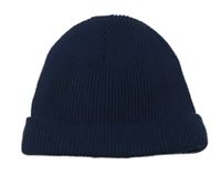 Tmavomodrá žebrovaná čepice TCM