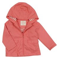 Korálová nepromokavá jarní bunda s kapucí F&F
