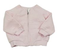 Světlerůžová propínací mikina s hvězdami H&M