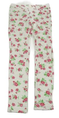 Smetanové květované tregíny Benetton