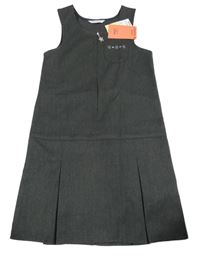 Nové - Tmavošedé šaty s výšivkami a flitry M&S