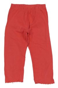 Růžové capri legíny s krajkou Kids