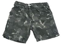 Šedé army plátěné kraťasy F&F