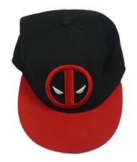 Černo-červená plátěná kšiltovka Deadpool Marvel