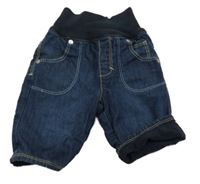 Tmavomodré podšité rifle s úpletovým pasem s. Oliver