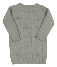 Šedé vzorované pletené šaty Nutmeg