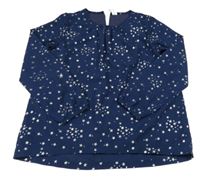 Tmavomodrá šifonová halenka s hvězdičkami Yigga