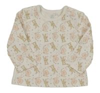 Bílé triko se slony Liegelind
