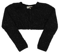 Černé třpytivé svetrové bolerko H&M