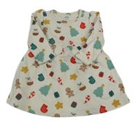 Smetanové teplákové šaty s obrázky M&S