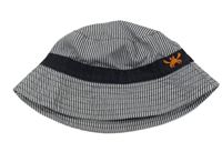 Tmavomodro-bílý proužkovaný klobouk s krabem F&F vel. 3-6 let 