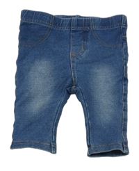 Modré legíny riflového vzhledu Smile