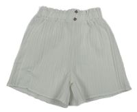 Bílé plisované kraťasy