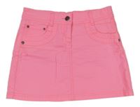 Neonově růžová riflová sukně C&A