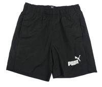 Černé sportovní funkční kraťasy s logem Puma 