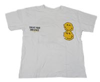 Bílé tričko se smajlíky Smiley World 