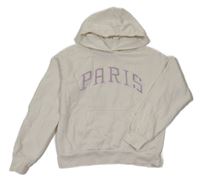 Bílá mikina s nápisem a kapucí H&M