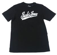 Černé tričko s logem JACK&JONES 