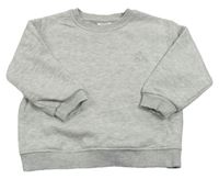 Šedá melírovaná oversize mikina s třešničkami ZARA