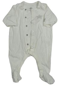 Bílý overal s hvězdičkou PETIT BATEAU