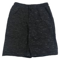 Černé melírované teplákové kraťasy PRIMARK