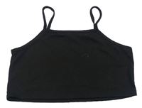Černý crop top SHEIN