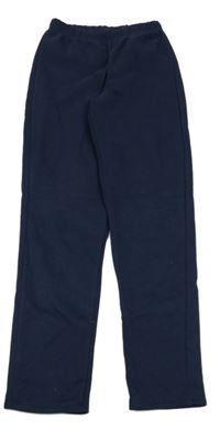 Tmavomodré funkční teplákové legíny Decathlon