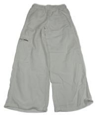 Bílé široké kalhoty riflového vzhledu s kapsou ZARA