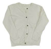 Bílý propínací svetr coolclub