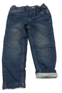 Tmavomodré podšité rifle se srdíčky Kiki&Koko