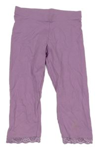 Fialové capri legíny s krajkou Kiki&Koko