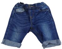 Tmavomodré riflové skinny kraťasy Denim Co.