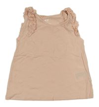 Růžové tričko s volánky H&M