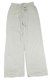 Nové - Bílé straight high waist rifle zn. Tiffosi