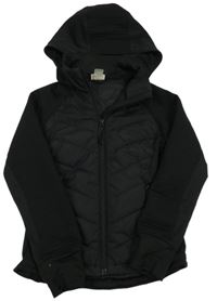 Černá šusťákovo/sportovní bunda s kapucí zn. H&M