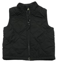 Černá prošívaná šusťáková zateplená vesta F&F