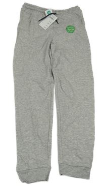 Nové - Šedé melírované tepláky Kids