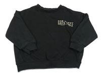 Černá mikina s nápisem Zara