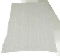 Bílá perforovaná pletená deka Mothercare