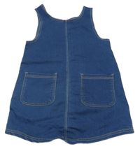 Tmavomodré teplákové riflové šaty Kids