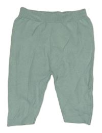 Světlezelené pletené tepláky Fagottino