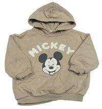 Béžová mikina s Micekym a kapucí H&M