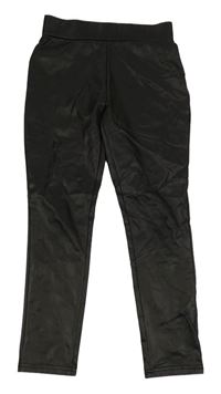 Černé koženkové legíny PRIMARK