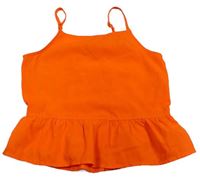 Neonově oranžový lehký top River Island